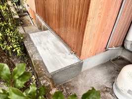 基礎補強型枠撤去