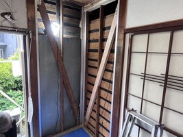 アルミアングル下地