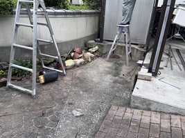 テラス解体工事