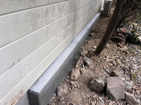 基礎補強型枠撤去