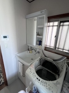 洗面化粧台取付