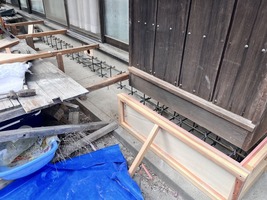 基礎補強鉄筋・型枠