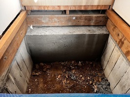 基礎補強型枠撤去