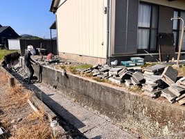 ブロック解体工事
