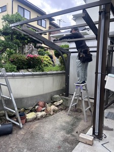 テラス解体工事