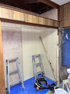 復旧ベニヤ下地