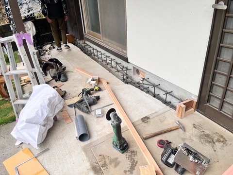 基礎補強工事鉄筋