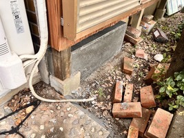 基礎補強型枠撤去