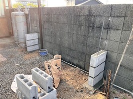 控えブロック工事
