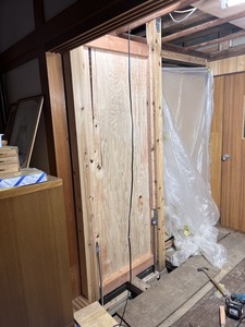 背面耐力壁完成