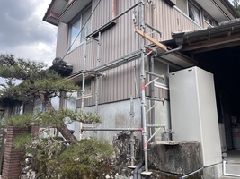 外部補強箇所足場