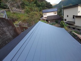 横葺き屋根完成