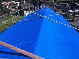 ブルーシート養生