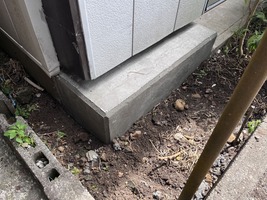 基礎補強型枠撤去