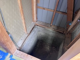 基礎補強型枠撤去