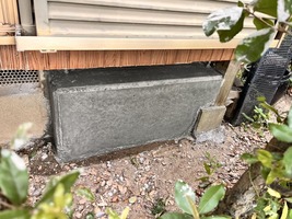 基礎補強型枠撤去