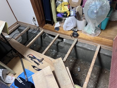 基礎増し打ち補強箇所