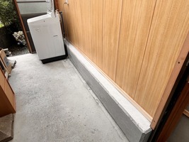 基礎補強型枠撤去