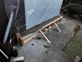 基礎補強生コン打設