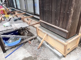 基礎補強生コン打設