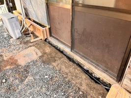 打設前