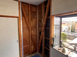 アルミアングル下地