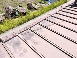 防水テープで固定