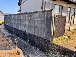 既存ブロック塀