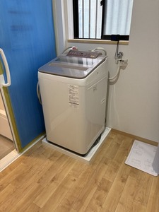 洗濯機パン設置