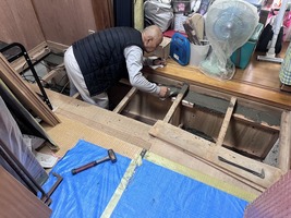 基礎増し打ち補強箇所