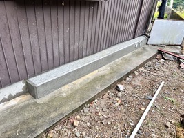 基礎補強型枠撤去