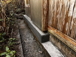 基礎補強型枠撤去