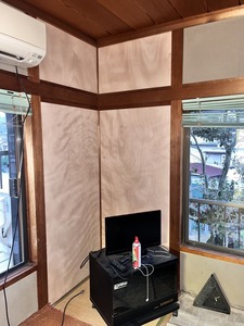 復旧ベニヤ下地