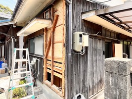 外壁側補強個所解体