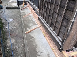 基礎補強型枠設置