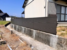 フェンス工事完了