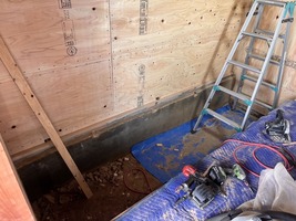 基礎補強型枠撤去