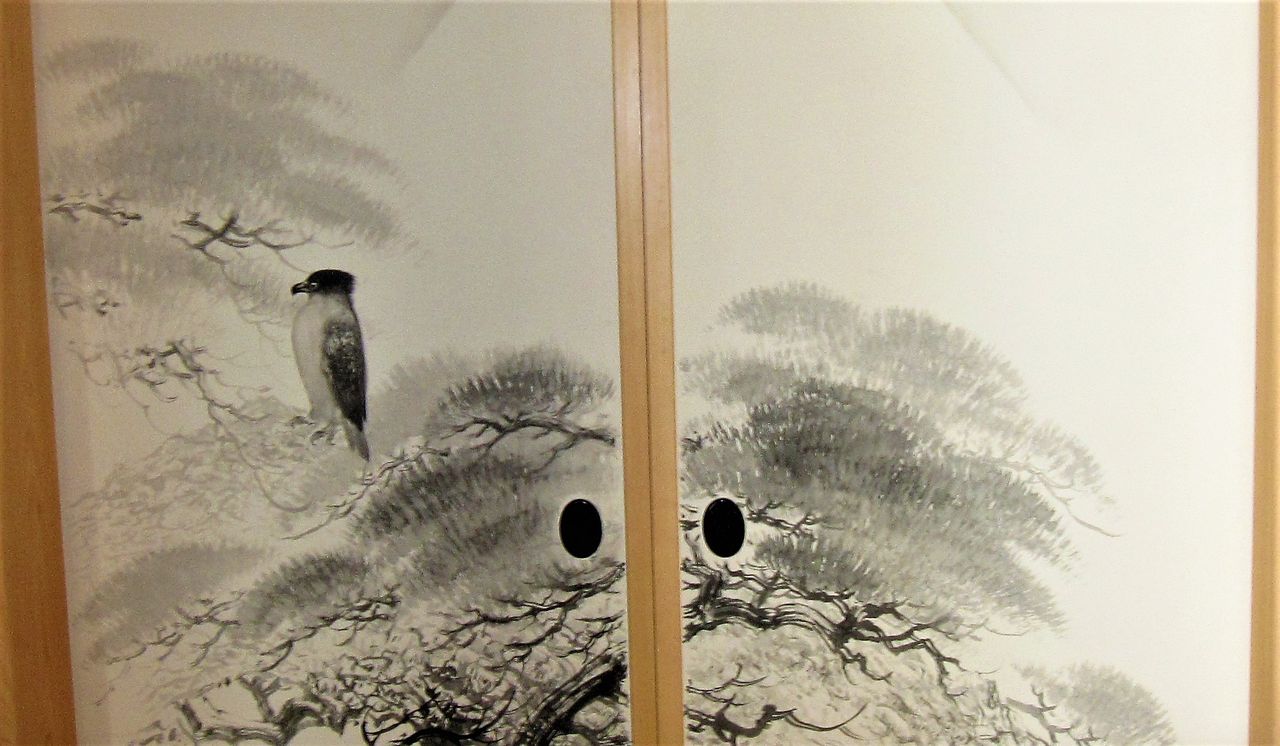 衝立 鳥 古民家