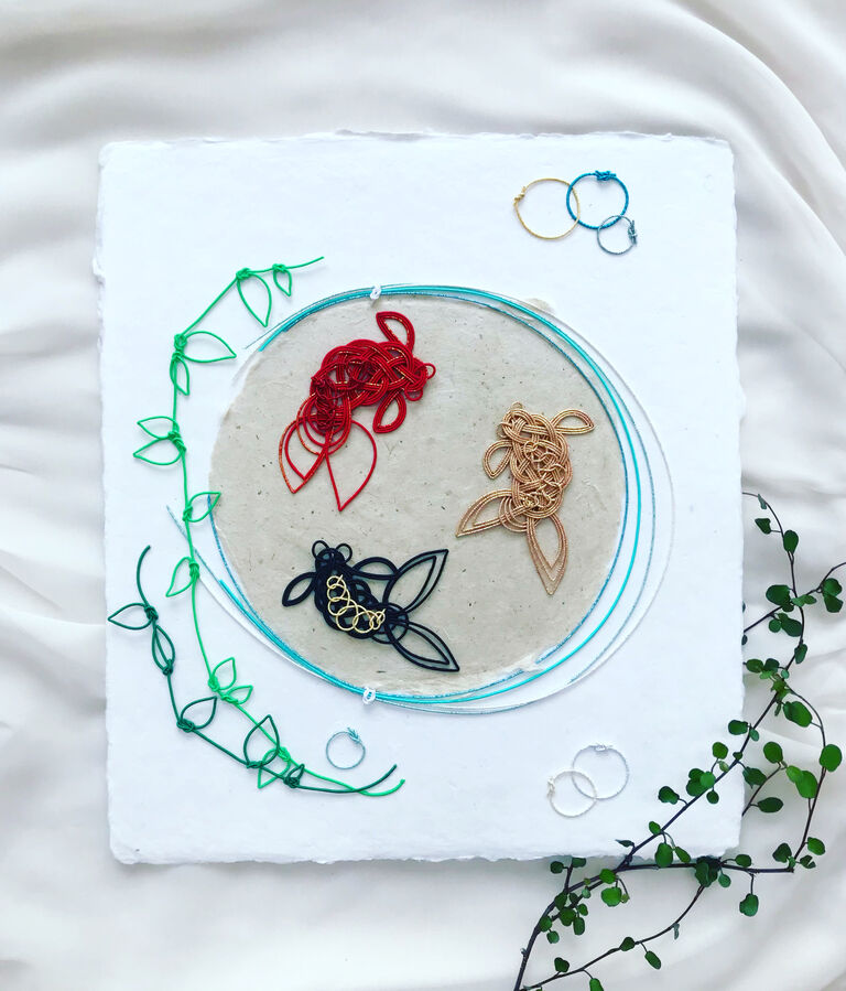 水引で金魚を結ぶ とても涼しげ じゃぱかる日和