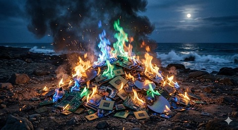 反落。米国半導体株が大幅安。