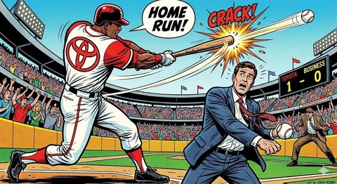 意気揚々と赴いて叩き返される