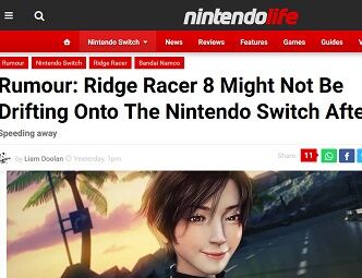 Rumour- Ridge Racer 8 Might Not Be Drifting