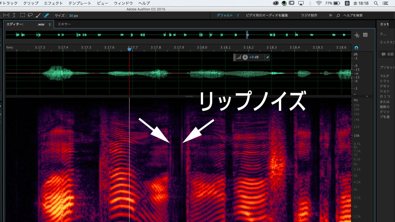 ピチピチ音にお困りでは リップノイズの除去方法 ビジネス動画をもっと簡単に