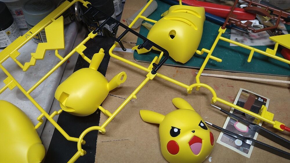プラモデル バンダイ ポケプラクイック No 3 ピカチュウ 鶴岡畳産業ブログ 最強猫 バーニーと遊ぼ