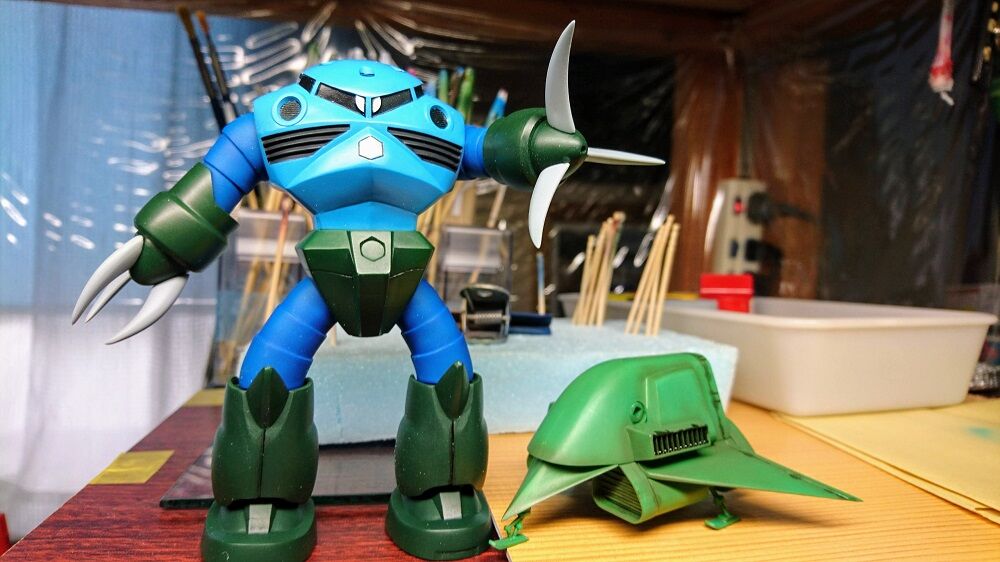 ガンプラ】旧キット・1/144 MSM-07 量産型ズゴック 完成 : 鶴岡畳産業