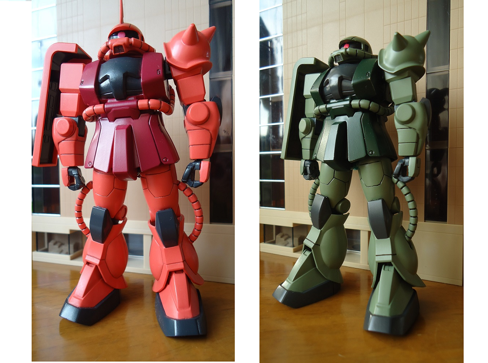 ガンプラ Fg ポッキーザク 完成 鶴岡畳産業ブログ 最強猫 バーニーと遊ぼ