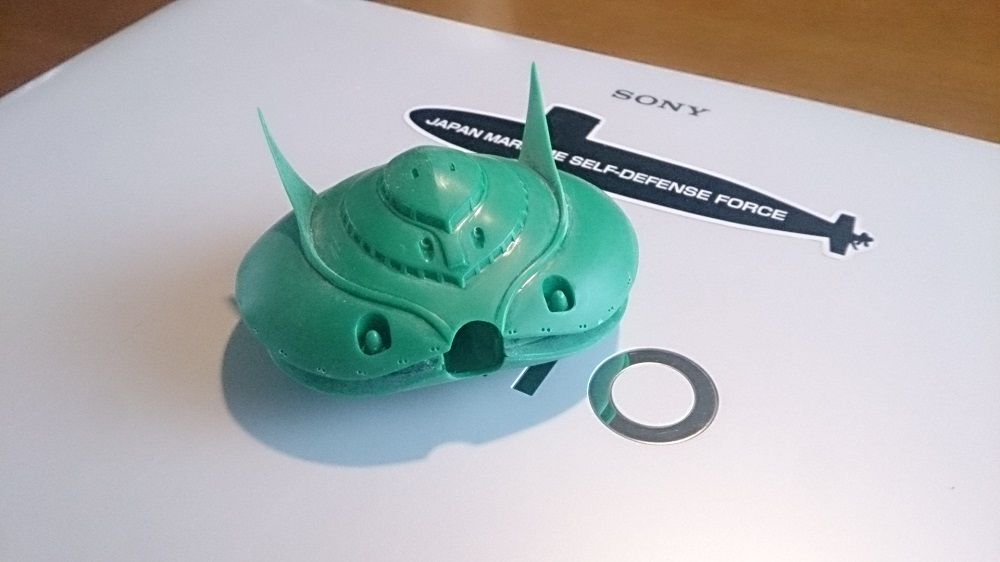 ガンプラ 旧キット 1 550 ビグザム その1 鶴岡畳産業ブログ 最強猫 バーニーと遊ぼ