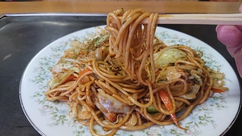 葉菜焼そばアップ