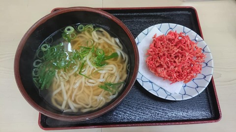 ヒジリ紅天うどん別皿