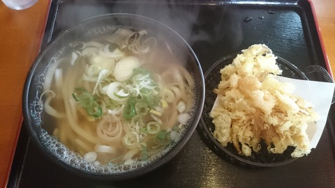 米かき揚げうどん